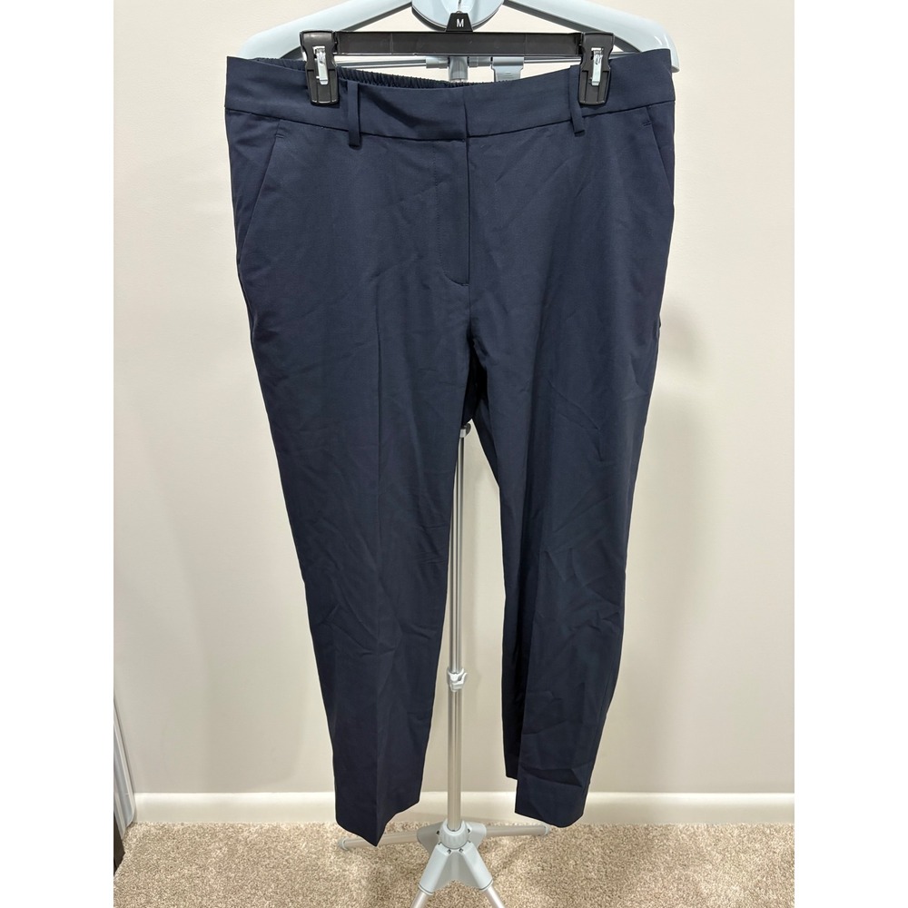 Quince Italian Wool Slim Leg Ankle Pants Navy Size 14 Business Casual Career